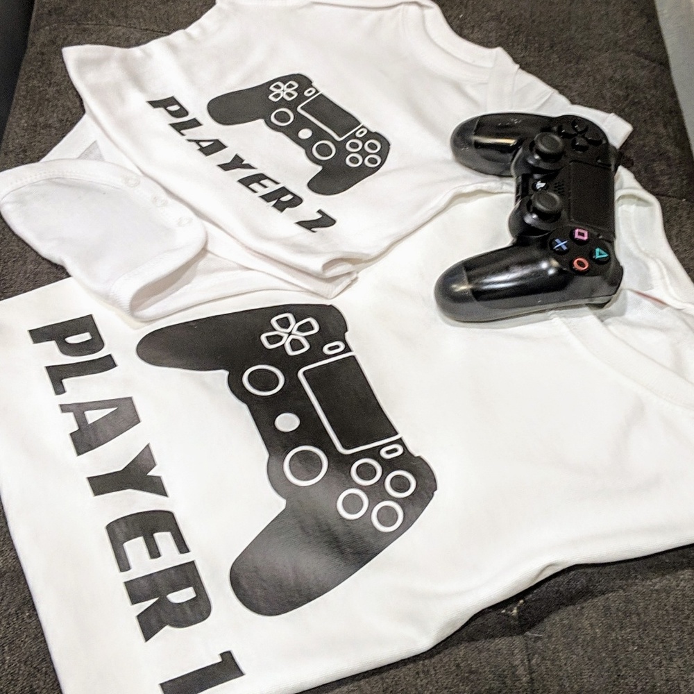 Custom Daddy & Baby gaming shirts